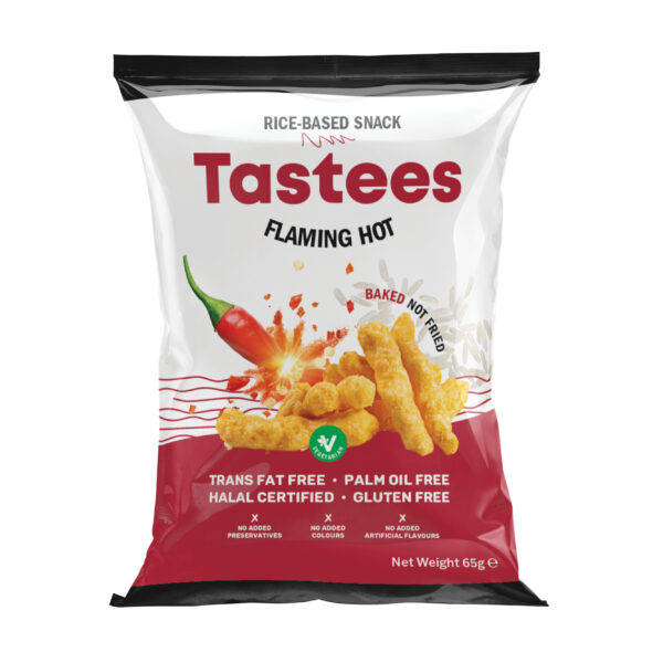 Tastees Flaming Hot 65g