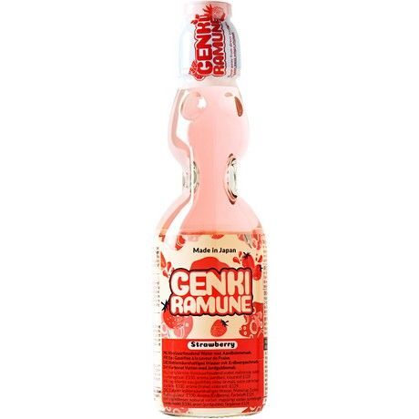 Genkie Ramune Soda Getränke Erdbeere 200 ml