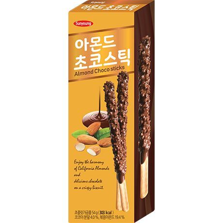 Sunyoung Mandel Choco Sticks 54g