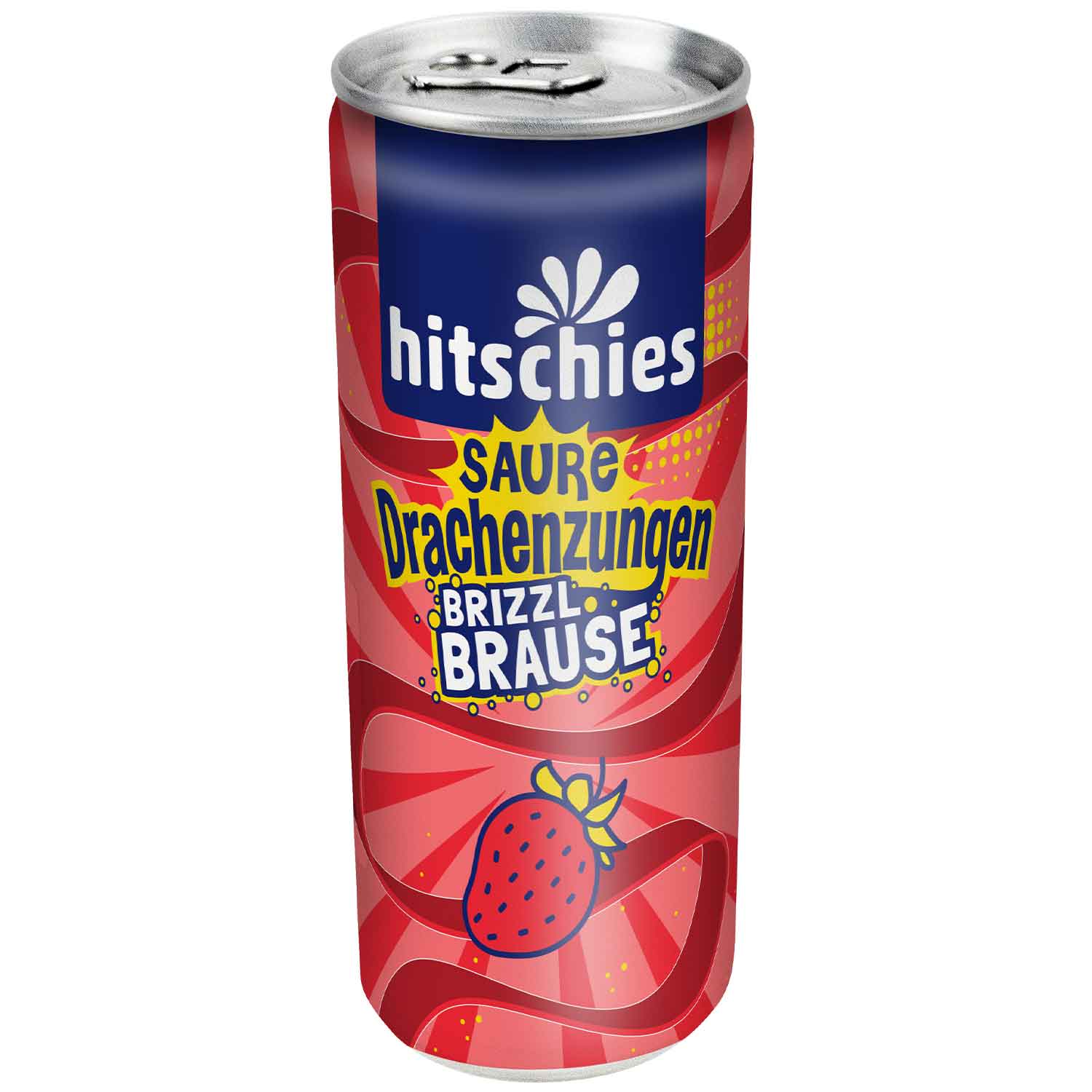 hitschies Saure Drachenzungen brizzl Brause Erdbeere 250ml MHD 30.04.2026